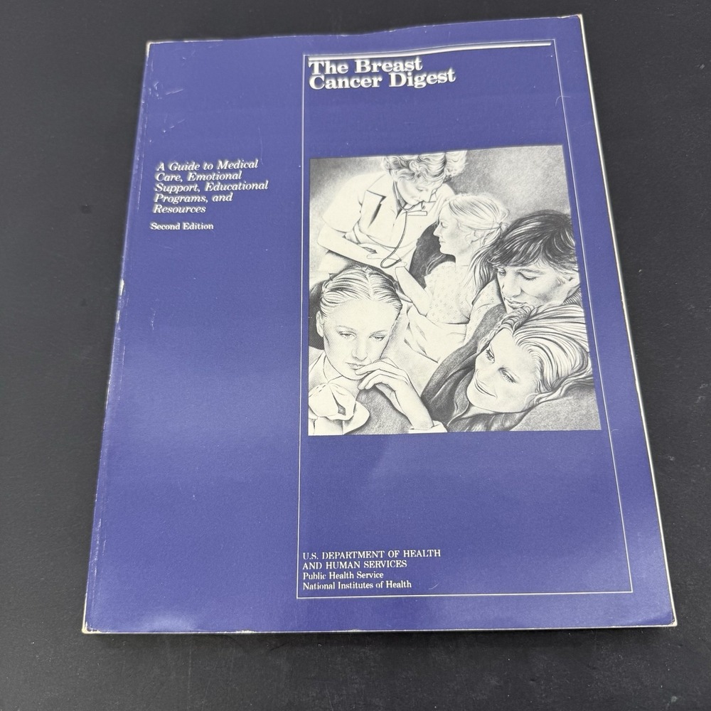 The Breast Cancer Digest 1984 2nd Edition NIH 84-1691 Medical History Book